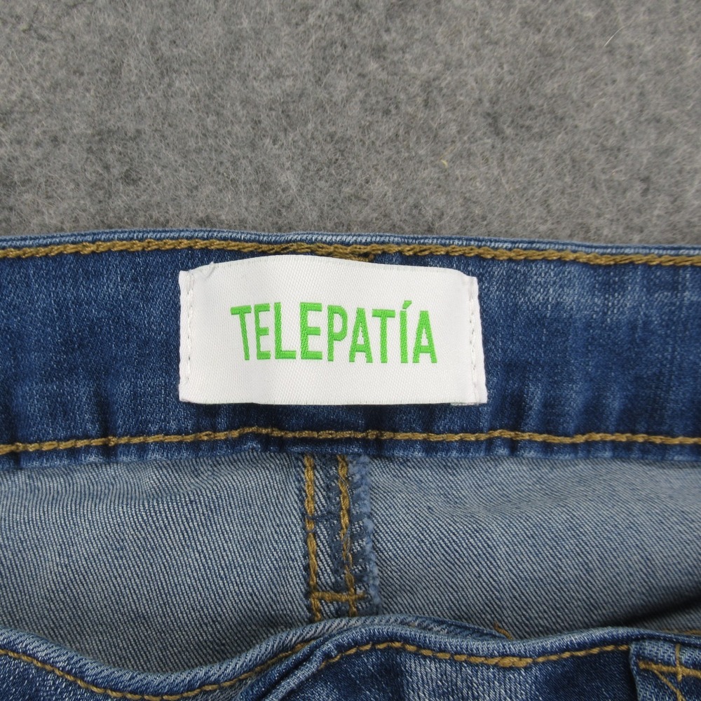 Telepatia Womens Bootcut Jean Size 9/29 (Measures 29x31) Light Wash Stretch - Picture 2 of 11